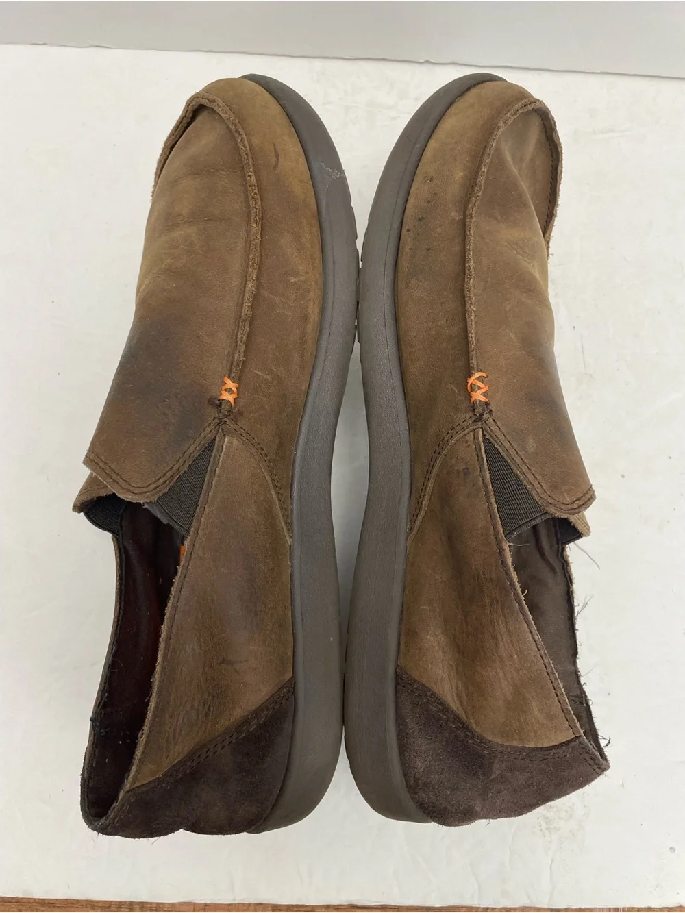 Mens crocs Santa Cruz brown nubuck leather 11